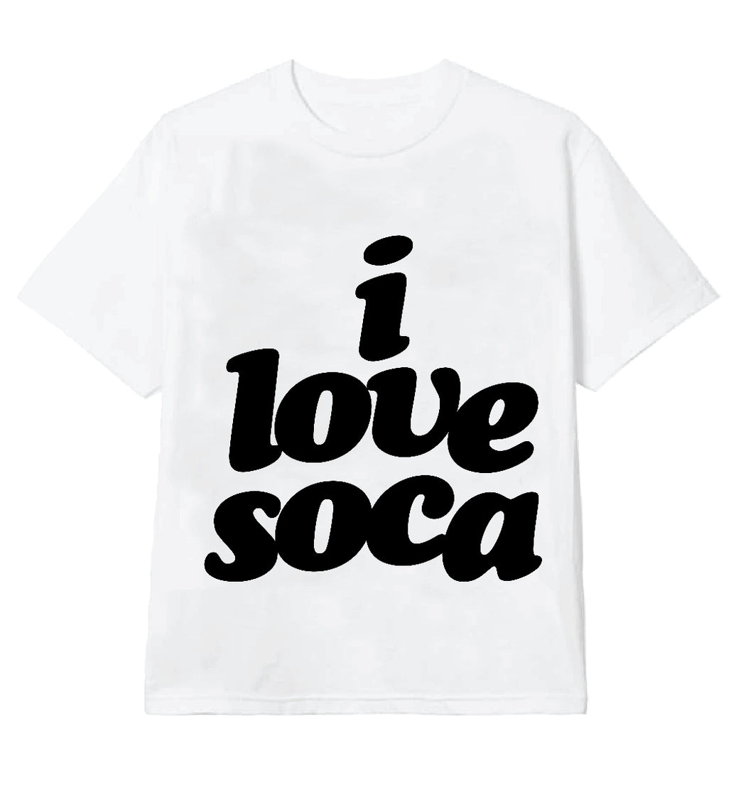 I LOVE SOCA- (White)