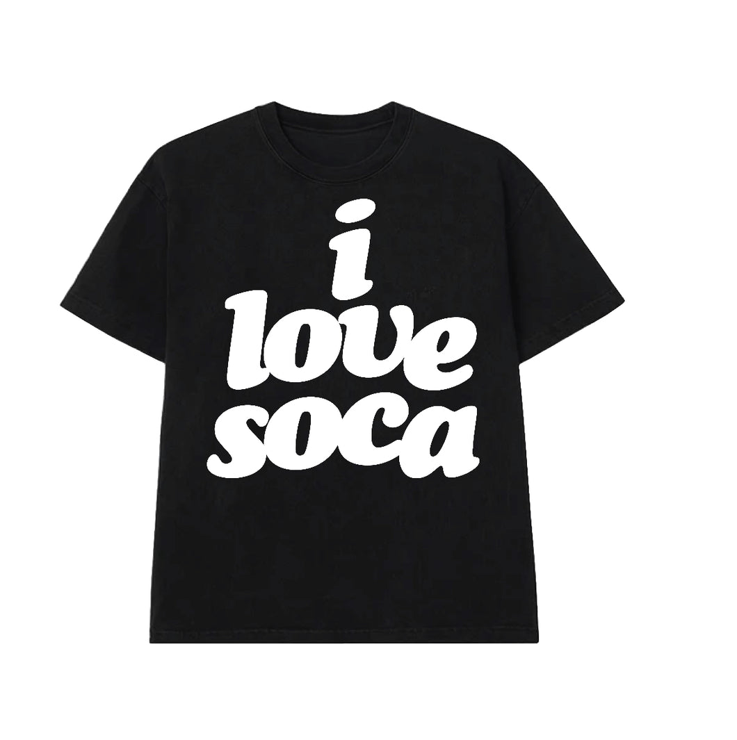 I LOVE SOCA- Black