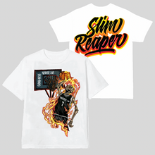 Load image into Gallery viewer, “SLIM REAPER” KD - White T-Shirt
