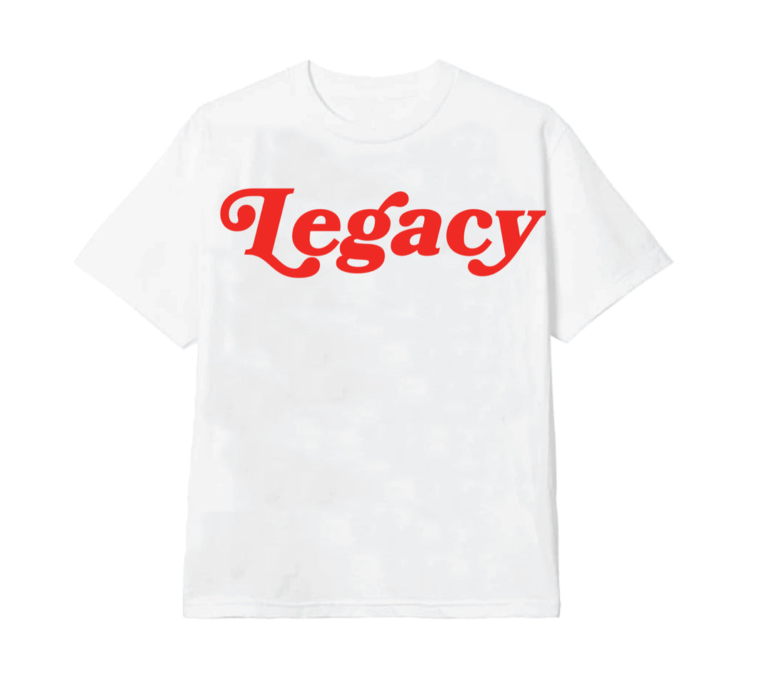 What is you “LEGACY” T-Shirt - White/Red